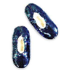 New Fuzzy Babba Kids Magic Sequin Buttery Soft Slipper Socks